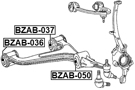 BZAB-050 - BUSHING, FRONT LOWER CONTROL ARM
