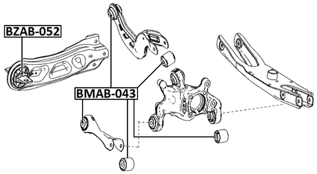 BZAB-052 - REAR TRANSVERSE ROD BUSHING