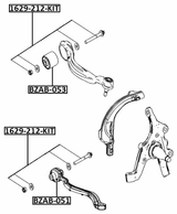BZAB-053 - BUSHING, FRONT UPPER CONTROL ARM (HYDRO)