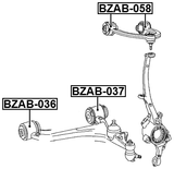 BZAB-058 - BUSHING, FRONT UPPER CONTROL ARM