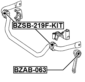 BZAB-063 - FRONT STABILIZER LINK BUSHING