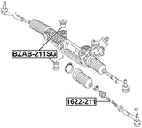 BZAB-211SG - STEERING RACK BUSHING