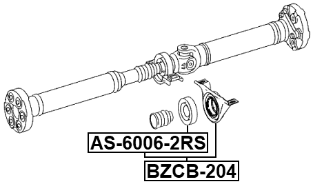 BZCB-204 - DRIVE SHAFT BEARING