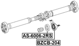 BZCB-204 - DRIVE SHAFT BEARING