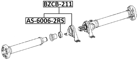 BZCB-211 - DRIVE SHAFT BEARING