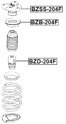 BZD-204F - FRONT SHOCK ABSORBER JOUNCE BUMPER