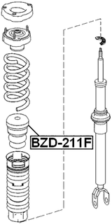 BZD-211F - FRONT SHOCK ABSORBER JOUNCE BUMPER