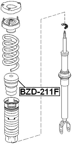 BZD-211F - FRONT SHOCK ABSORBER JOUNCE BUMPER