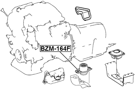 BZM-164F - FRONT ENGINE MOUNT (HYDRO)