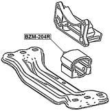 BZM-204R - REAR TRANSMISSION MOUNT