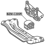 BZM-205R - REAR TRANSMISSION MOUNT