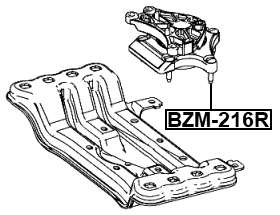 BZM-216R - REAR TRANSMISSION MOUNT
