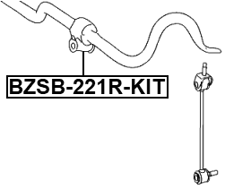 BZSB-221R-KIT - REAR STABILIZER BAR BUSH KIT D21