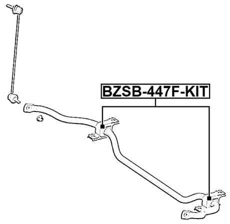 BZSB-447F-KIT - FRONT STABILIZER BAR BUSH KIT (SET FOR TWO SIDES) D26