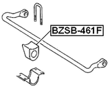 BZSB-461F - FRONT STABILIZER BAR BUSH