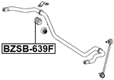 BZSB-639F - FRONT STABILIZER BAR BUSH D24