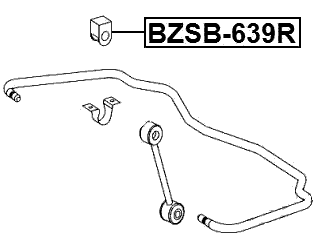 BZSB-639R - REAR STABILIZER BAR BUSH D18
