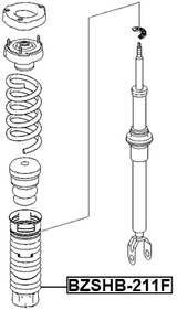 BZSHB-211F - FRONT SHOCK ABSORBER BOOT
