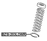 BZSI-203LOWR - REAR SPRING LOWER SEAT