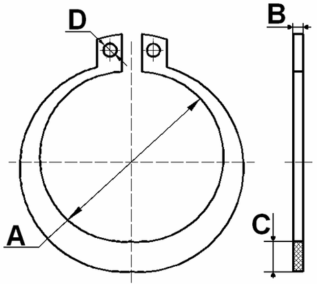 CC-4-48X2-PCS5 - RETAINING RING PCS 5
