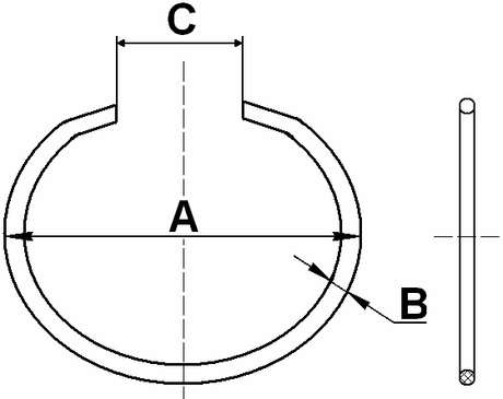 CC-5-30X2 - RETAINING RING 30.3X2.2