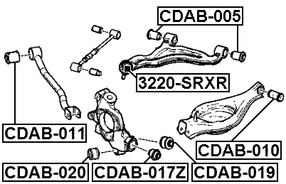 CDAB-010 - BUSHING, REAR LOWER CONTROL ARM