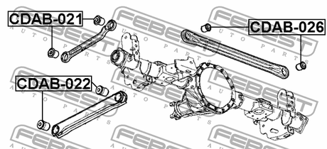 CDAB-021 - BUSHING, REAR UPPER TRAILING ROD