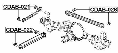 CDAB-022 - BUSHING, REAR LOWER TRAILING ROD