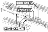 CDAB-CK1-KIT - STEERING RACK BUSHING KIT