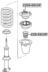 CDD-ESCIIIF - FRONT SHOCK ABSORBER JOUNCE BUMPER