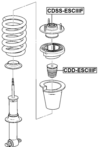 CDD-ESCIIIF - FRONT SHOCK ABSORBER JOUNCE BUMPER