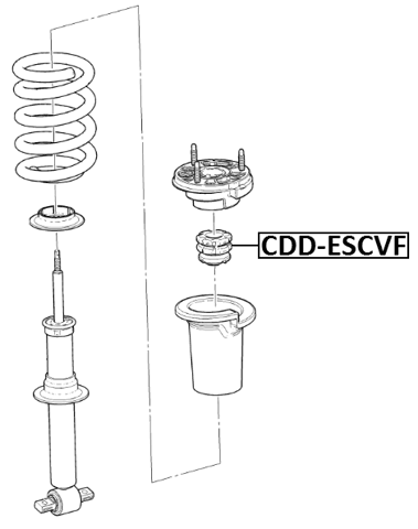CDD-ESCVF - FRONT SHOCK ABSORBER JOUNCE BUMPER