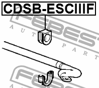 CDSB-ESCIIIF - FRONT STABILIZER BAR BUSH