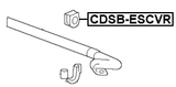 CDSB-ESCVR - REAR STABILIZER BAR BUSH D28