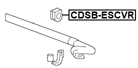 CDSB-ESCVR - REAR STABILIZER BAR BUSH D28
