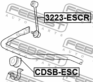 CDSB-ESC - STABILIZER BAR BUSH D28