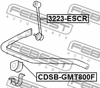 CDSB-GMT800F - STABILIZER BAR BUSH D31.8
