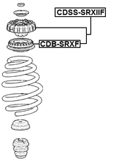 CDSS-SRXIIF - FRONT SHOCK ABSORBER MOUNTING ASSEMBLY