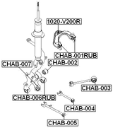 CHAB-006RUB - REAR KNUCKLE BUSHING