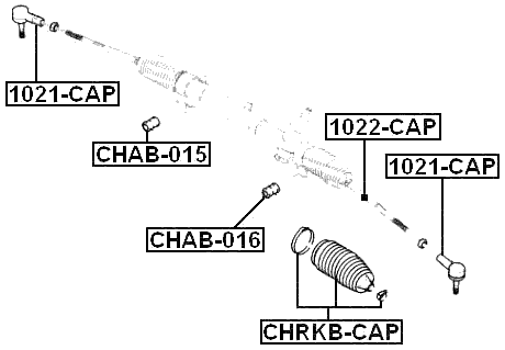 CHAB-015 - STEERING RACK BUSHING