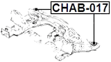 CHAB-017 - SUBFRAME REAR BUSHING