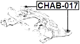 CHAB-017 - SUBFRAME REAR BUSHING