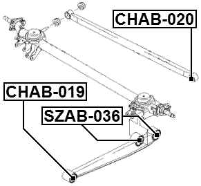 CHAB-019 - BUSHING, REAR TRAILING ARM