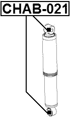 CHAB-021 - BUSHING, REAR SHOCK ABSORBER