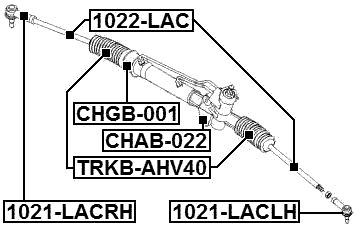 CHAB-022 - STEERING RACK BUSHING