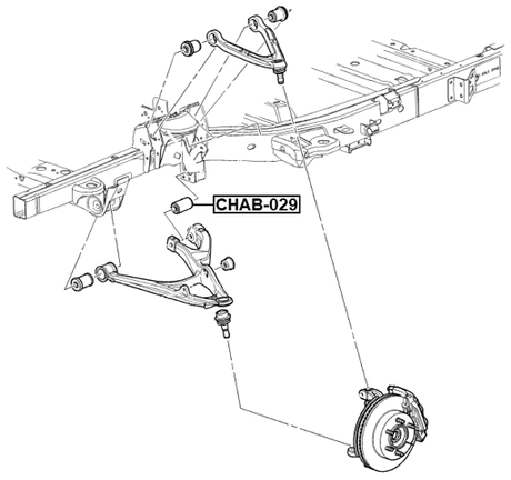 CHAB-029 - REAR BUSHING, FRONT LOWER CONTROL ARM