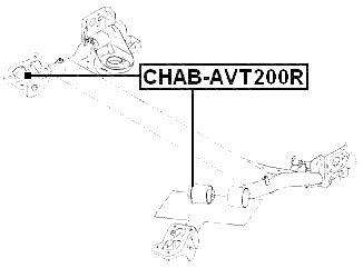CHAB-AVT200R - REAR CROSSMEMBER BUSHING