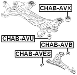 CHAB-AVX - SUBFRAME BUSHING