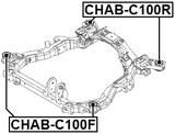 CHAB-C100R - SUBFRAME REAR BUSHING