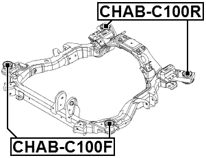 CHAB-C100R - SUBFRAME REAR BUSHING